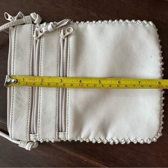 Vintage cream purse elegant Cream shoulder Bag - Picture 3 of 5